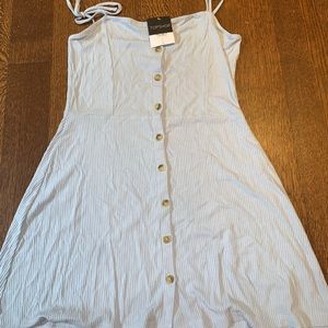 light blue mini dress